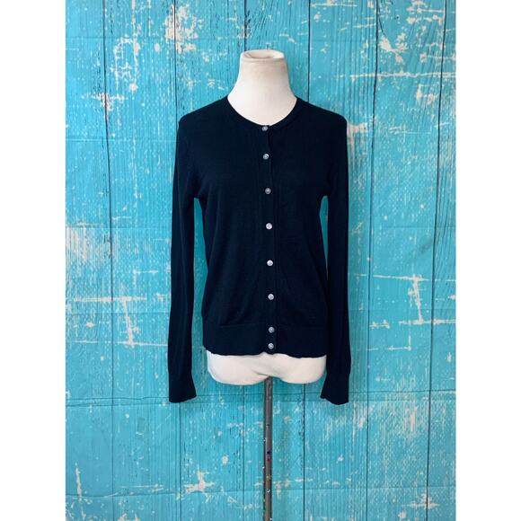 A new day buttoned long sleeves black cardigan size XS - Picture 5 of 9